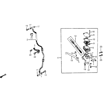 FR. BRAKE MASTER CYL.