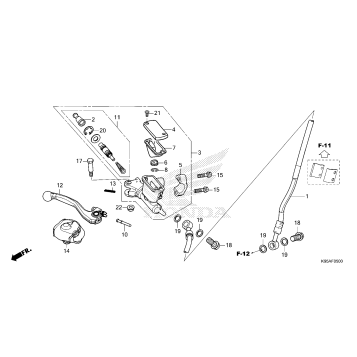 FRONT BRAKE MASTER       CYLINDER