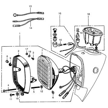 HEADLIGHT + SPEEDOMETER