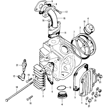 CYLINDER HEAD COVER + INLETPIPE