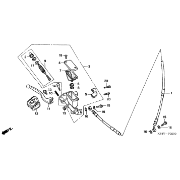 FRONT BRAKE MASTER CYLINDER