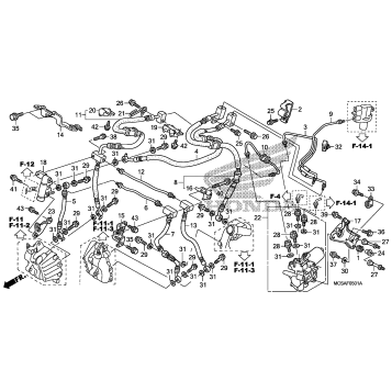 FRONT BRAKE HOSE (ST1300A)