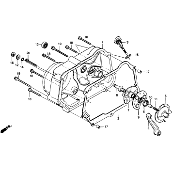 RIGHT CRANKCASE COVER