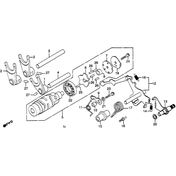 SHIFT DRUM + SHIFT FORK