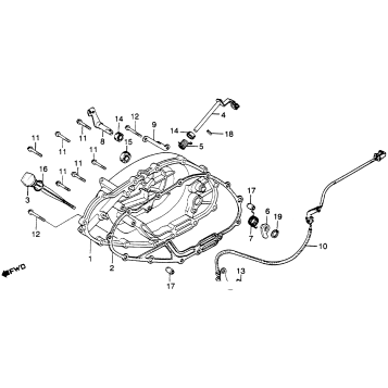 RIGHT CRANKCASE COVER + PULSER