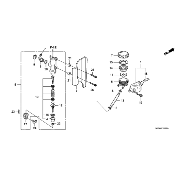 REAR BRAKE MASTER CYLINDER