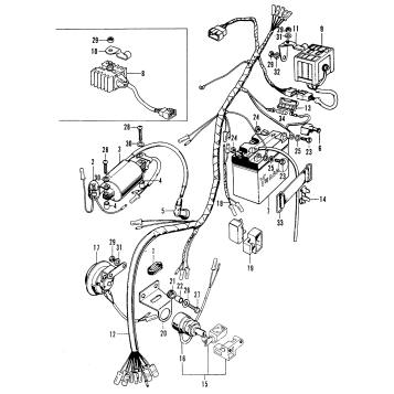 WIRE HARNESS + BATTERY