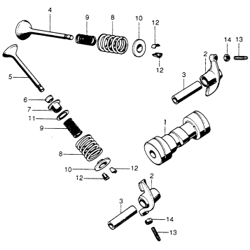 CAMSHAFT + VALVE