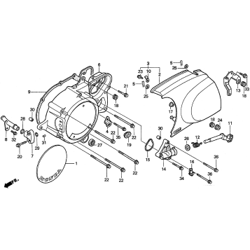 LEFT CRANKCASE COVER