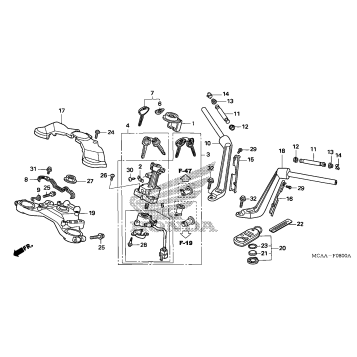 HANDLEBAR@TOP BRIDGE     (GL1800/A'05)