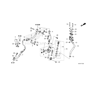REAR BRAKE MASTER        CYLINDER