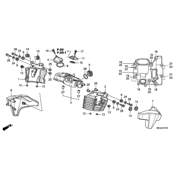 REAR CYLINDER HEAD COVER