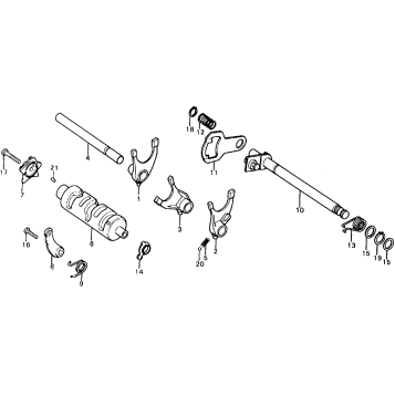 SHIFT DRUM + SHIFT FORK