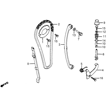 CAM CHAIN + TENSIONER