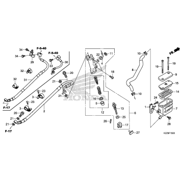 REAR BRAKE MASTER        CYLINDER