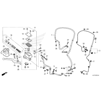 FRONT BRAKE MASTER       CYLINDER                 (CRF300LA/LDA/LRA)