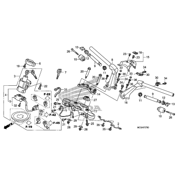 HANDLEBAR + TOP BRIDGE