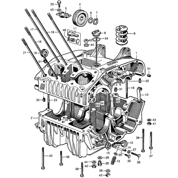 UPPER CRANKCASE + LOWER CRANKCASE