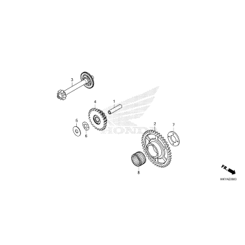 STARTING DRIVEN GEAR