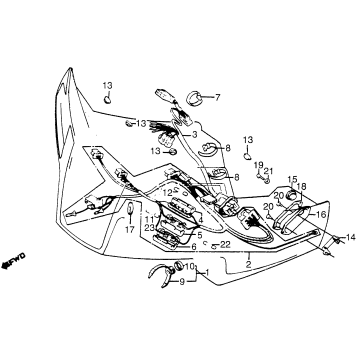 GL1100I FAIRING WIRE HARNESS