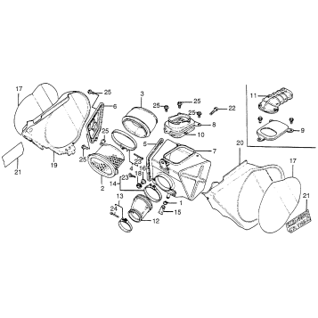 AIR CLEANER + SIDE COVER