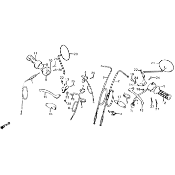 CONTROL LEVERS + SWITCHES + CABLES 79-80