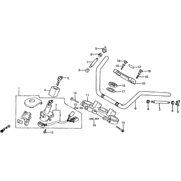 HANDLEBAR + TOP BRIDGE