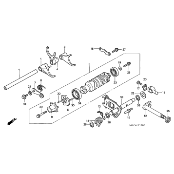 SHIFT DRUM + SHIFT FORK