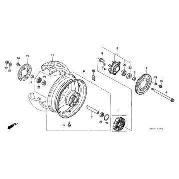REAR WHEEL ('01-'06)