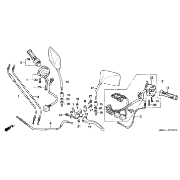 HANDLE LEVER + SWITCH