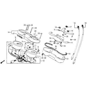 SPEEDOMETER + TACHOMETER