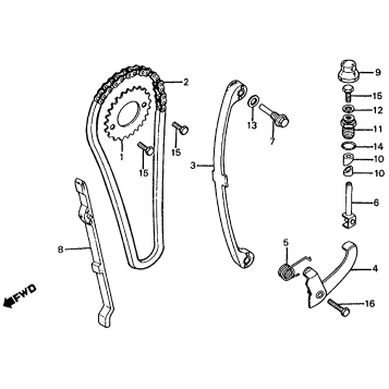 CAM CHAIN + TENSIONER