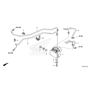 ABS MODULATOR@BRAKE PIPE