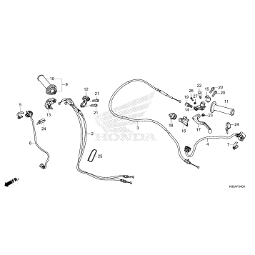 HANDLE LEVER@SWITCH@CABLE