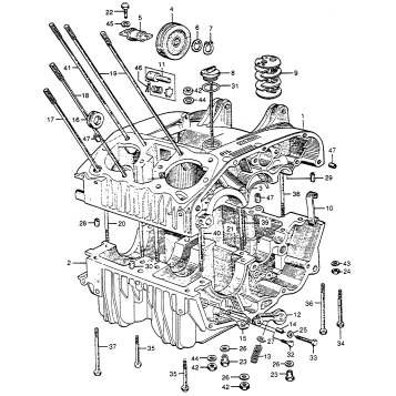 UPPER & LOWER CRANKCASE