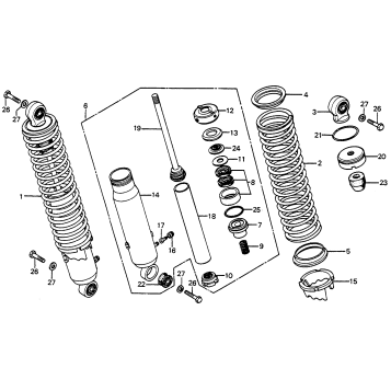 REAR SHOCK ABSORBER 76