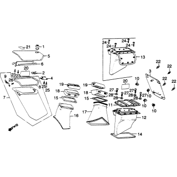 FAIRING POCKET + AIR DUCT