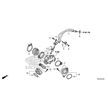 INTAKE MANIFOLD@INJECTOR
