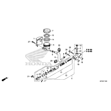 REAR BRAKE MASTER        CYLINDER