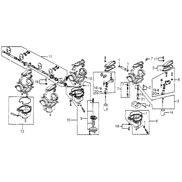 CARBURETOR COMP. PARTS