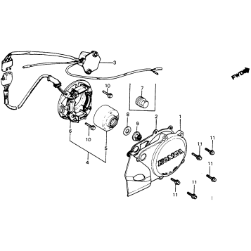 ALTERNATOR + C.D.I. UNIT 81-82
