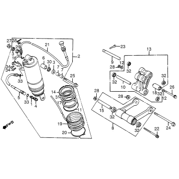 REAR SHOCK ABSORBER