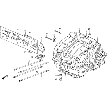 CRANKCASE + OIL PUMP