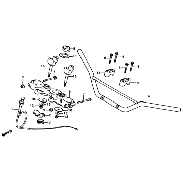 HANDLEBAR + TOP BRIDGE