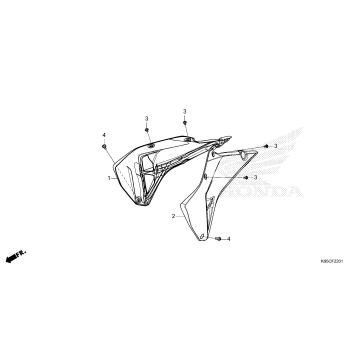 RADIATOR SHROUD          (CRF250RX)