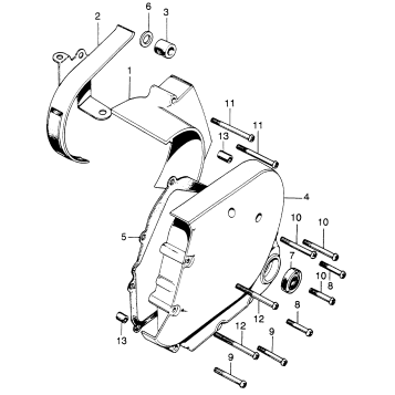 TRANSMISSION COVER + REAR COVER
