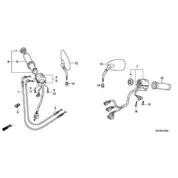 HANDLE SWITCH + CABLE