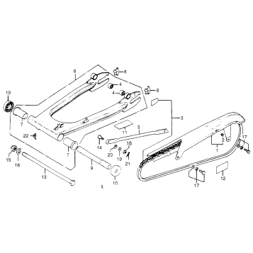 SWINGARM + CHAIN CASE
