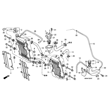 RADIATOR + THERMOSTAT