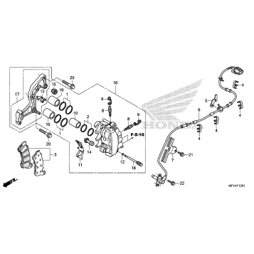 FRONT BRAKE CALIPER (ABS)